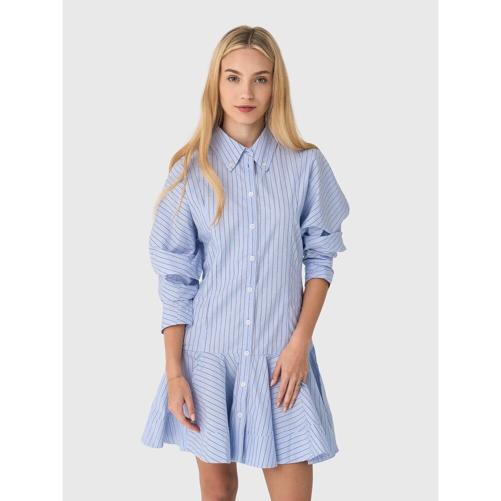 GANNI Stripe Shirt Dress